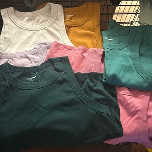 6 Cropped Rib tank tops